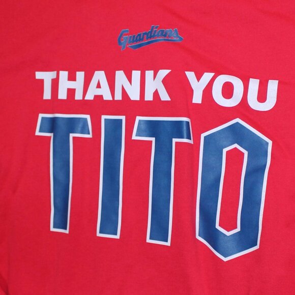 ❤️⚾💙MLB Cleveland Guardians Thank You Tito crewneck sweatshirt - Picture 2 of 5